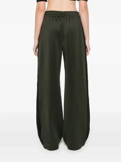 P.e Nation Side-stripe Track Pants In 绿色
