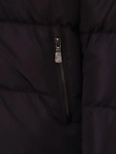 Add Dark Blue Down Jacket In 黑色