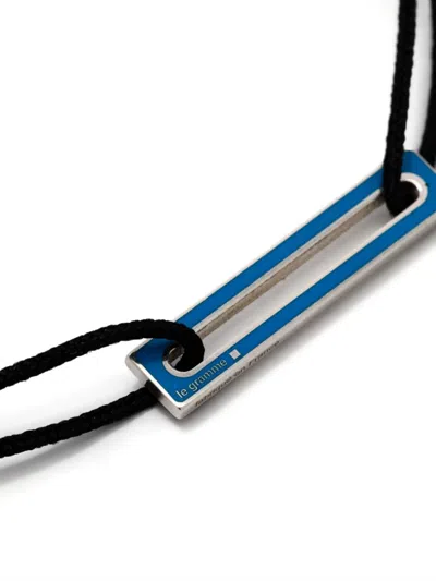 Le Gramme Lacquered Cord Bracelet 1,7g In 蓝色