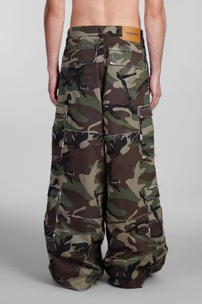 Shop Vetements Pants In Camouflage