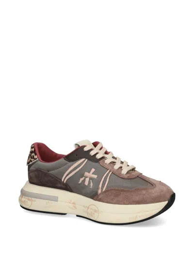 Premiata Cassie 7003 Sneakers In Brown