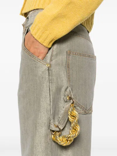 Darkpark Lisa Chain-detail Jeans In Grey