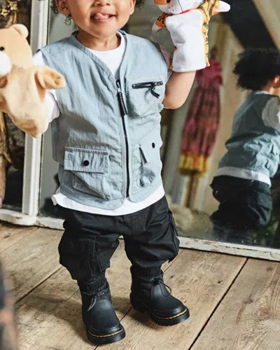 Dr. Martens' Toddler Cullen Fleece Lined Winter Boots In Black