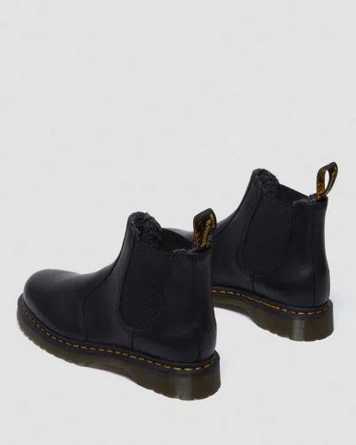 Shop Dr. Martens' 2976 Warmwair Grizzly Chelsea Boots In Black