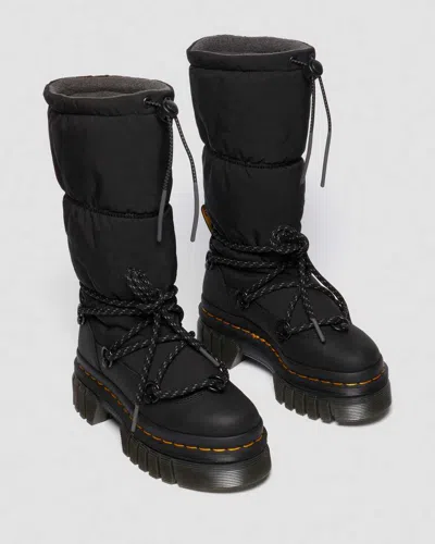 Dr. Martens Audrick Padded Hi Platform Boots In Black