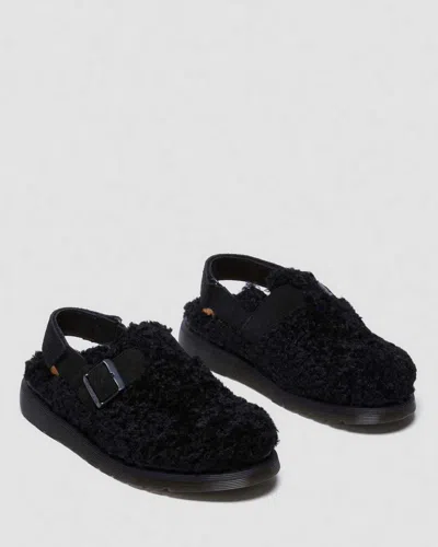 Dr. Martens' 1460 Faux Fur Lined Leather Lace Up Boots In Black
