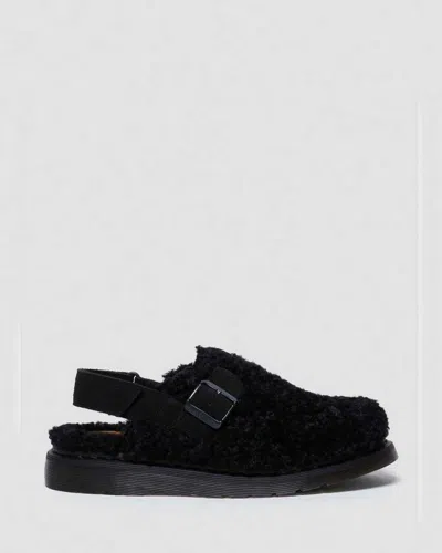 Dr. Martens' 1460 Faux Fur Lined Leather Lace Up Boots In Black