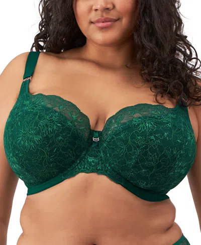 Elomi Brianna Underwire Padded Half Cup Bra In Rainforest