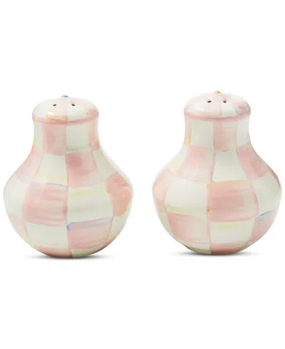 Mackenzie-childs Rosy Check Small Salt & Pepper Shakers In No Color