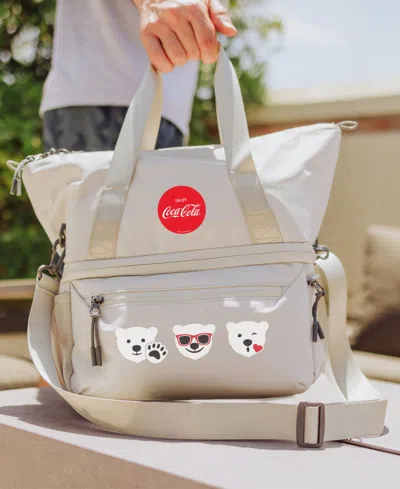 Oniva Coca-cola 17 Liter Tarana Lunch Bag Cooler With Utensil Set In Halo Gray
