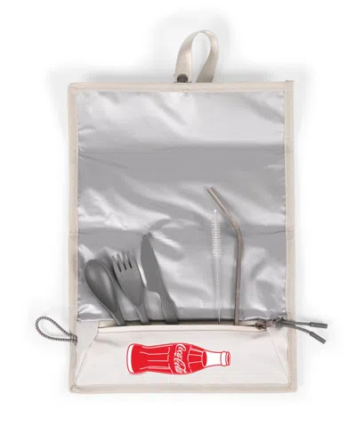 Oniva Coca-cola 17 Liter Tarana Lunch Bag Cooler With Utensil Set In Halo Gray