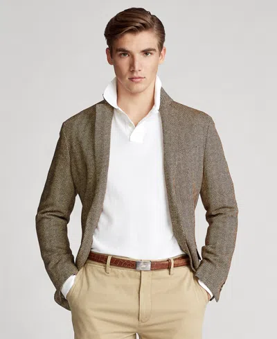 Polo Ralph Lauren Men's Classic Fit Long Sleeve Mesh Polo In Scotch Pine Heather