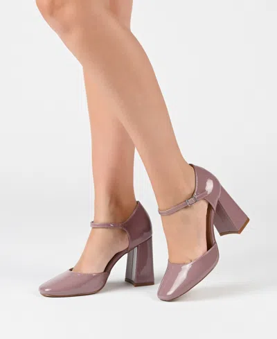 Journee Collection Hesster Mary Jane Pump In Snake