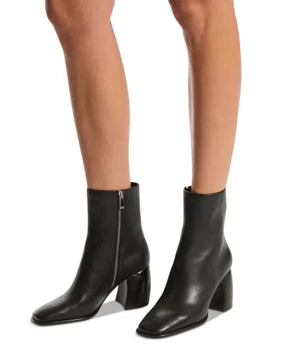 Michael Kors Michael  Women's Maude Block Heel Booties In Chocolate