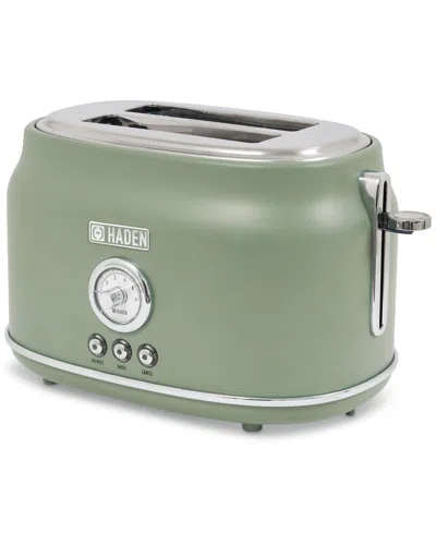 Haden Dorset Cedar Wide-slot 2-slice Toaster, 75172 In Cedar Green Chrome