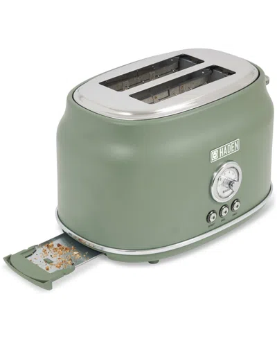 Haden Dorset Cedar Wide-slot 2-slice Toaster, 75172 In Cedar Green Chrome