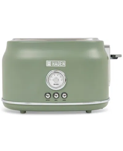 Haden Dorset Cedar Wide-slot 2-slice Toaster, 75172 In Cedar Green Chrome
