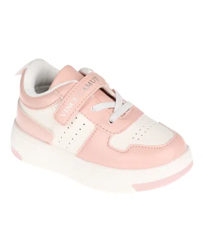 Vince Camuto Toddler Girls Court With Perf Sneaker In Blush