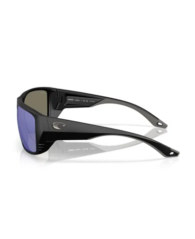 Costa Del Mar Men's Pargo Polarized Sunglasses, Mirror 6s9086 In Black,green
