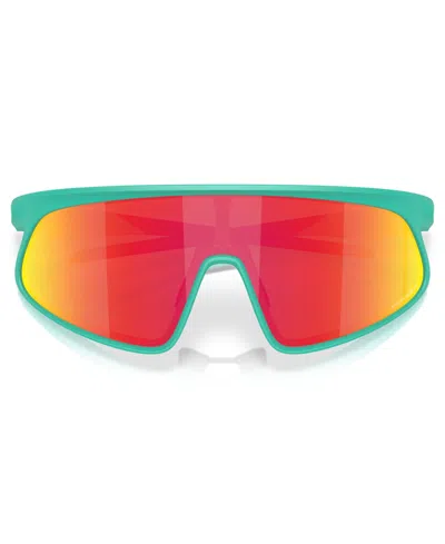 Oakley Unisex Round Sunglasses, Rslv Oo9484d In Matte Celeste