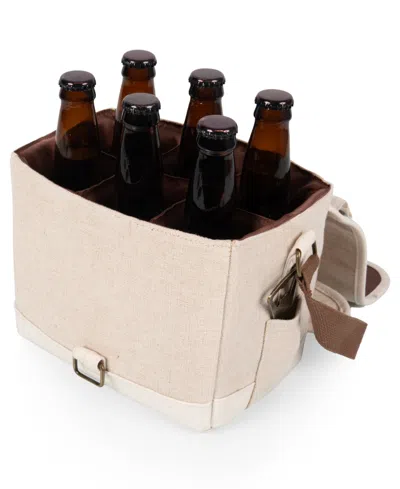 Legacy Beer Caddy 12 Can Cooler Tote With Opener In Beige