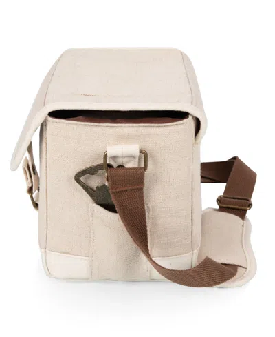 Legacy Beer Caddy 12 Can Cooler Tote With Opener In Beige