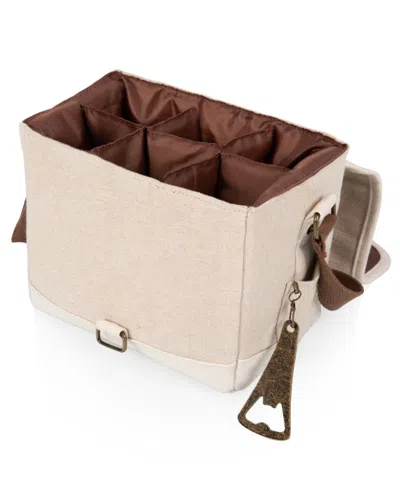 Legacy Beer Caddy 12 Can Cooler Tote With Opener In Beige