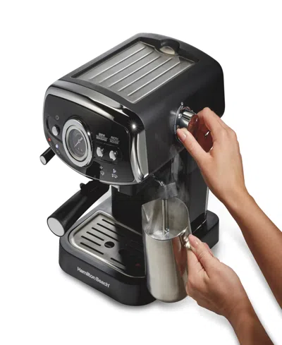 Hamilton Beach 15 Bar Pump Slide Lock Espresso Maker In Black