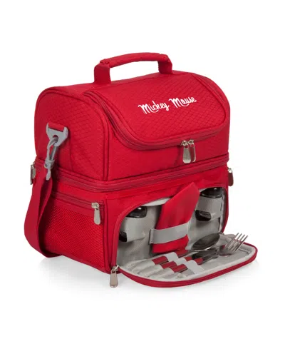 Oniva Disney Mickey Mouse 10 Liter Pranzo Lunch Bag Cooler With Utensils In Red
