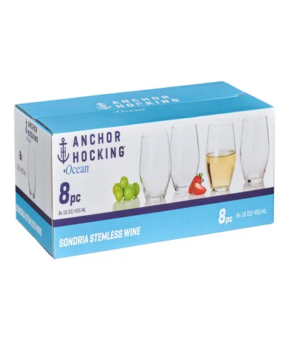 Anchor Hocking Stemless Wine Glasses In Clear