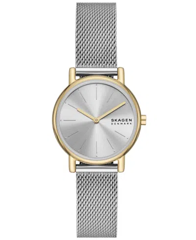 Skagen Women's Signatur Lille Quartz Two-hand Silver Stainless Steel 30mm In Silver