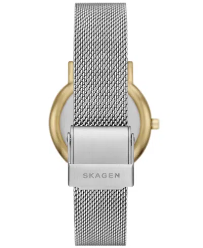 Skagen Women's Signatur Lille Quartz Two-hand Silver Stainless Steel 30mm In Silver