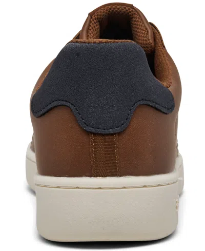 Ben Sherman Men's Hampton Low Court Casual Sneakers From Finish Line In Chestnut