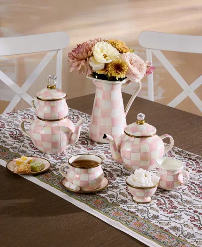 Mackenzie-childs Rosy Check Ice Cream Dish In No Color