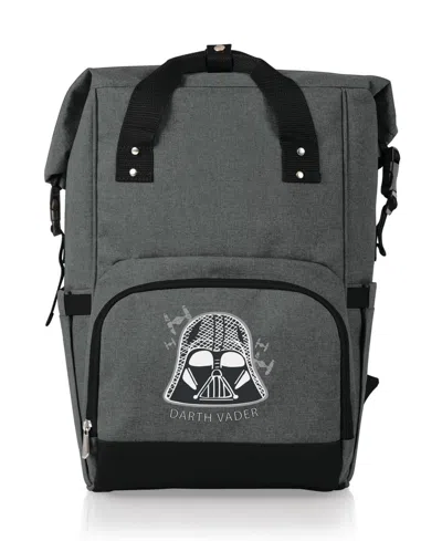 Oniva Star Wars Darth Vader 28 Liter On The Go Roll-top Backpack Cooler In Heathered Gray