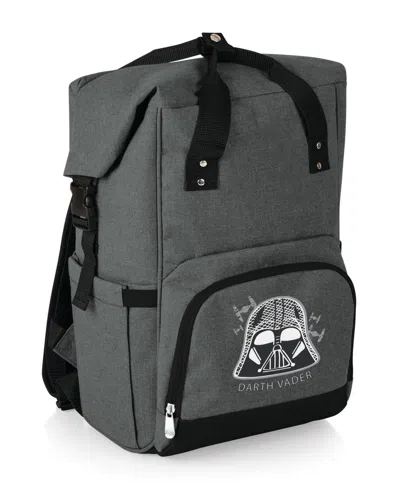 Oniva Star Wars Darth Vader 28 Liter On The Go Roll-top Backpack Cooler In Heathered Gray