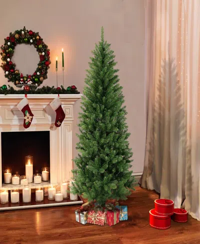 Puleo Carson Pine Artificial Tree 5 Ft In Green
