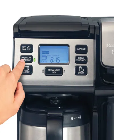 Hamilton Beach 12 Cup Flexbrew Trio Coffee Maker With Thermal Carafe In Black