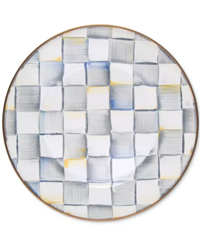 Mackenzie-childs Sterling Check Enamel Dinner Plate In No Color