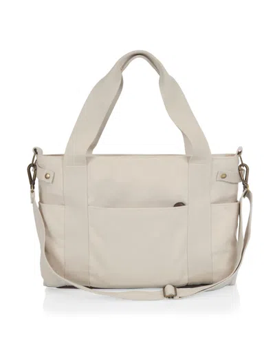 Legacy Temecula Wine And Cheese Bag In Natural White Canvas