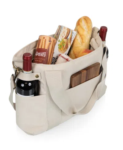 Legacy Temecula Wine And Cheese Bag In Natural White Canvas