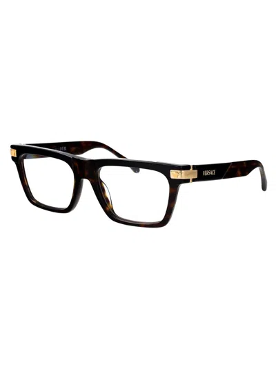 Versace 0ve3354 Glasses In 5466 Top Black/havana