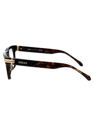 Versace 0ve3354 Glasses In 5466 Top Black/havana