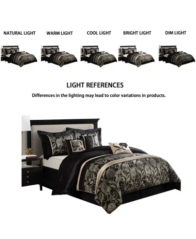 Stratford Park Mollybee 7-piece Comforter Set, Queen In Red Gold