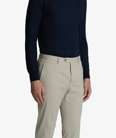 Larusmiani Velvet Trousers Howard Pants In Beige