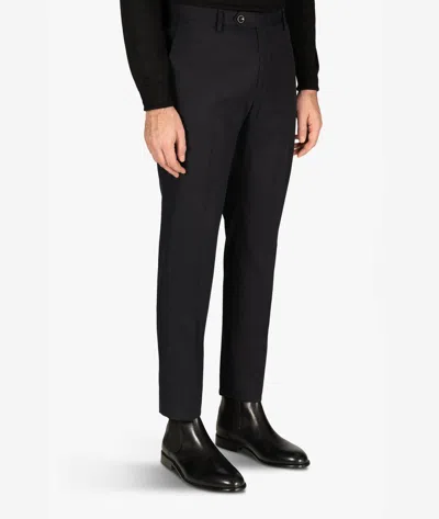 Larusmiani Velvet Trousers Howard Pants In Midnightblue