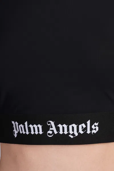 Shop Palm Angels Topwear In Black Polyamide