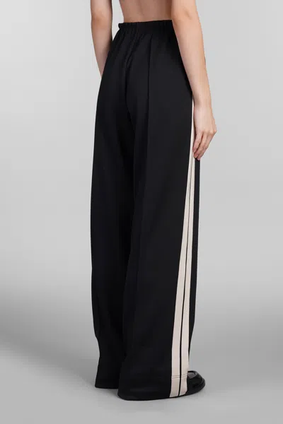 Shop Palm Angels Pants In Black Polyester