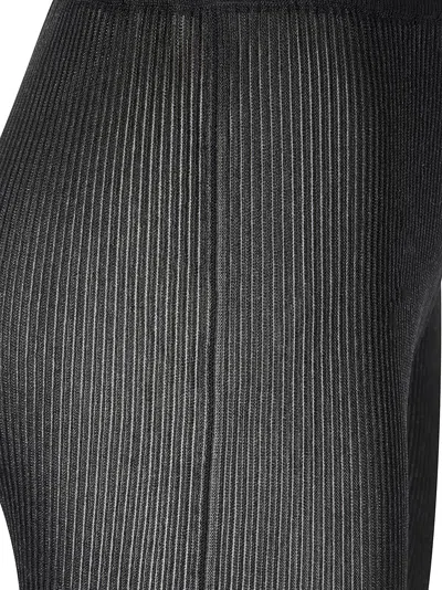 Cfcl Hypha Lucent Glittered Flared Pants In Black