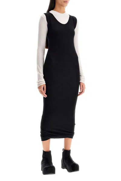 Marni Layered Knit Dress In Black (black)